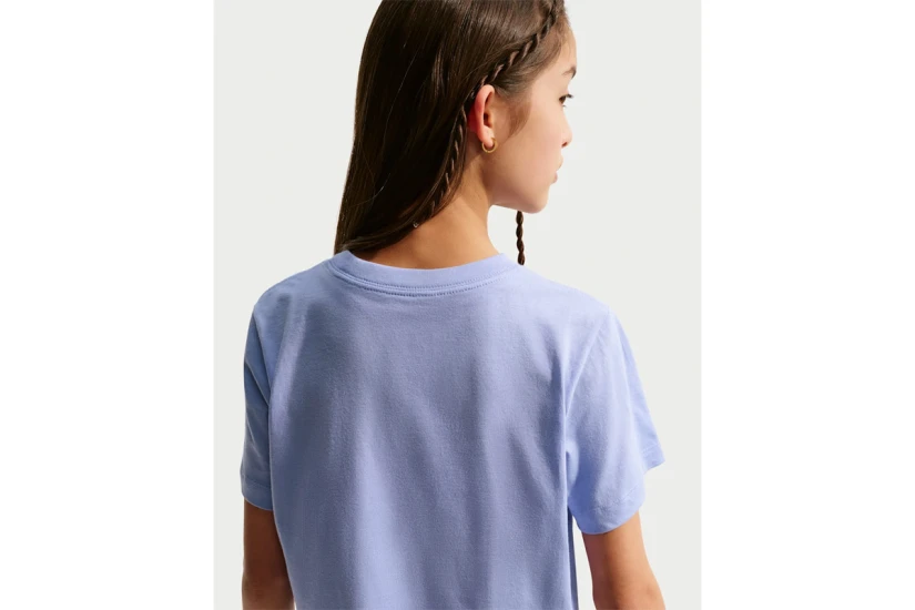 Nike Sportswear Παιδική Κοντομάνικη Crop Top Μπλούζα Λεβάντα