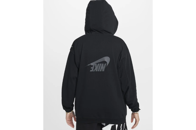 Nike Sportswear Dri-FIT Fleece Παιδική Ζακέτα Με Κουκούλα Μαύρη