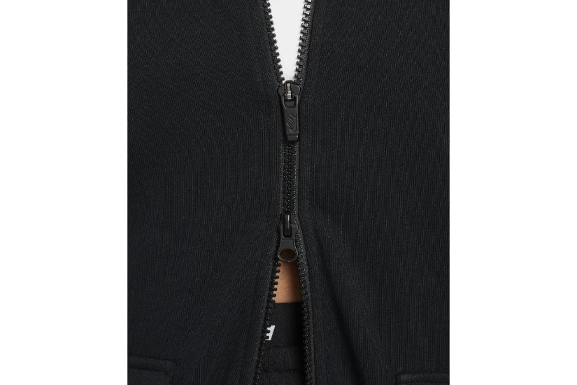 Nike Sportswear Dri-FIT Fleece Παιδική Ζακέτα Με Κουκούλα Μαύρη
