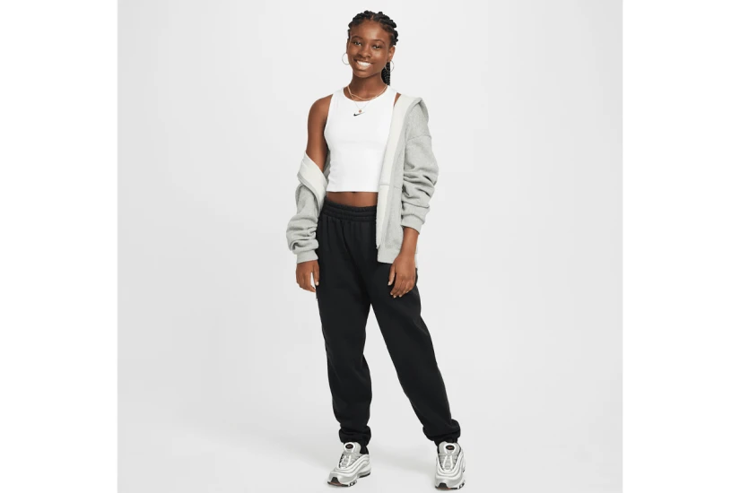 Nike Sportswear Ribbed Παιδική Αμάνικη Μπλούζα Λευκή