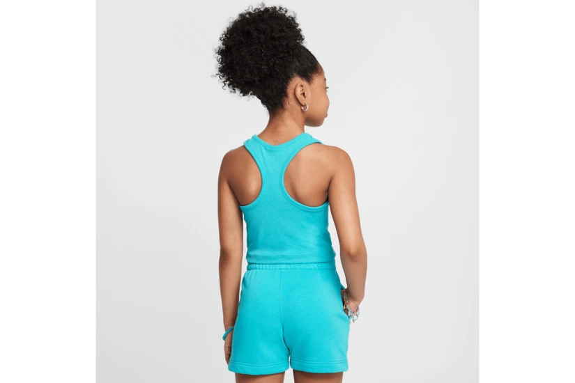 Nike Sportswear Ribbed Παιδική Αμάνικη Μπλούζα Τυρκουάζ