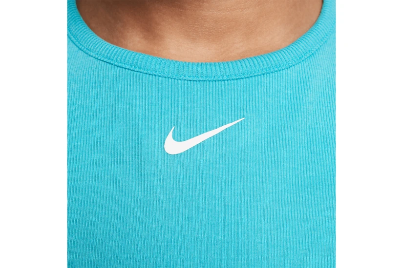 Nike Sportswear Ribbed Παιδική Αμάνικη Μπλούζα Τυρκουάζ