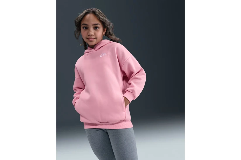 Nike Sportswear Club Fleece Παιδικό Φούτερ με Κουκούλα Ροζ