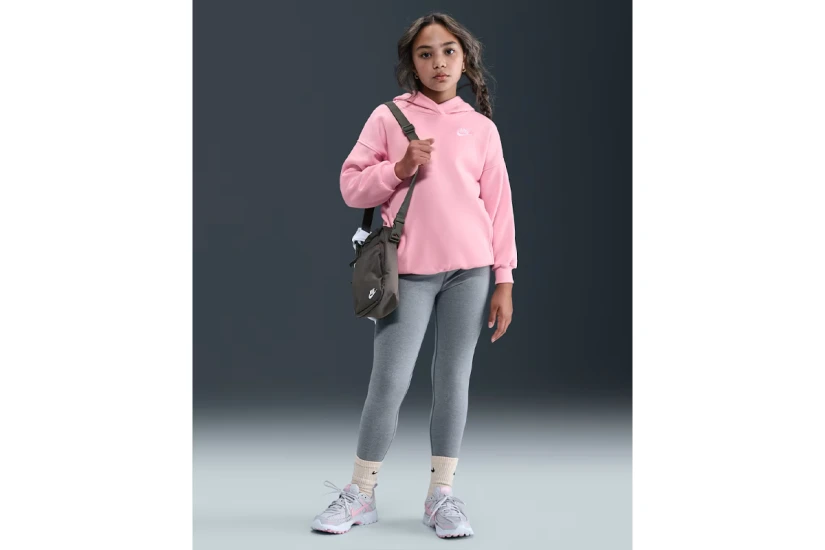Nike Sportswear Club Fleece Παιδικό Φούτερ με Κουκούλα Ροζ