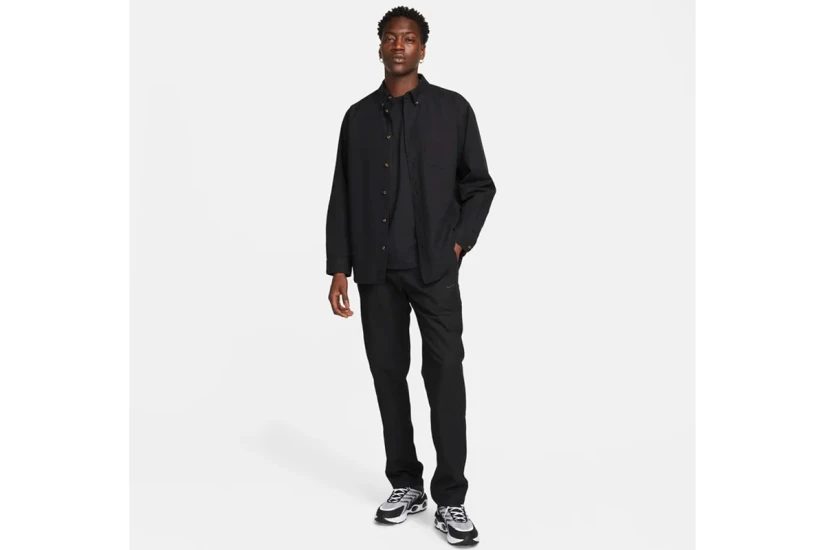 Nike Club Ανδρικό Chino Παντελόνι Μαύρο
