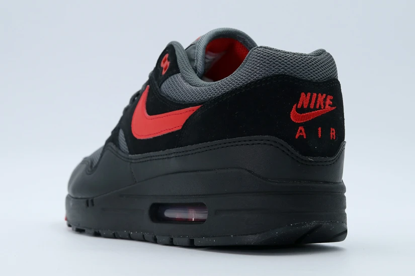 Nike Air Max 1 Essential Ανδρικά Sneakers Μαύρα, Ανθρακί, Κόκκινα