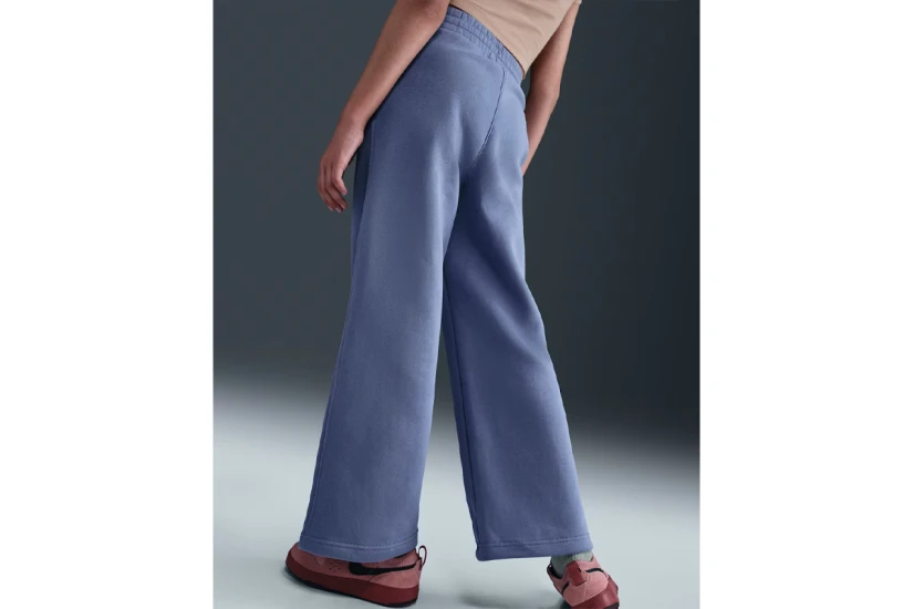 Nike Sportswear Club Fleece Wide-Leg Παιδικό Παντελόνι Φόρμας Ίντιγκο