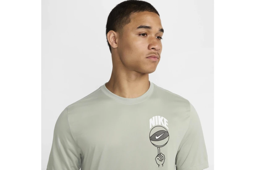 Nike Dri-Fit Basketball Ανδρικό Κοντομάνικο T-Shirt Φυστικί