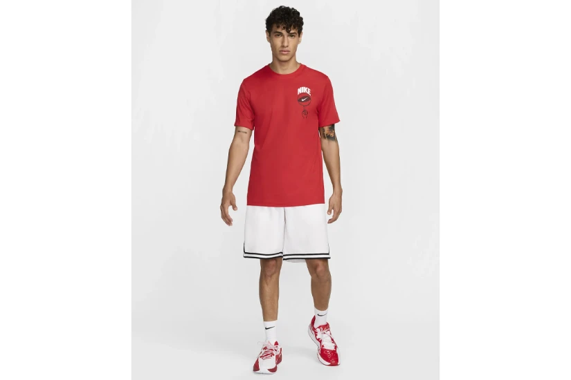 Nike Dri-Fit Basketball Ανδρικό Κοντομάνικο T-Shirt Κόκκινο