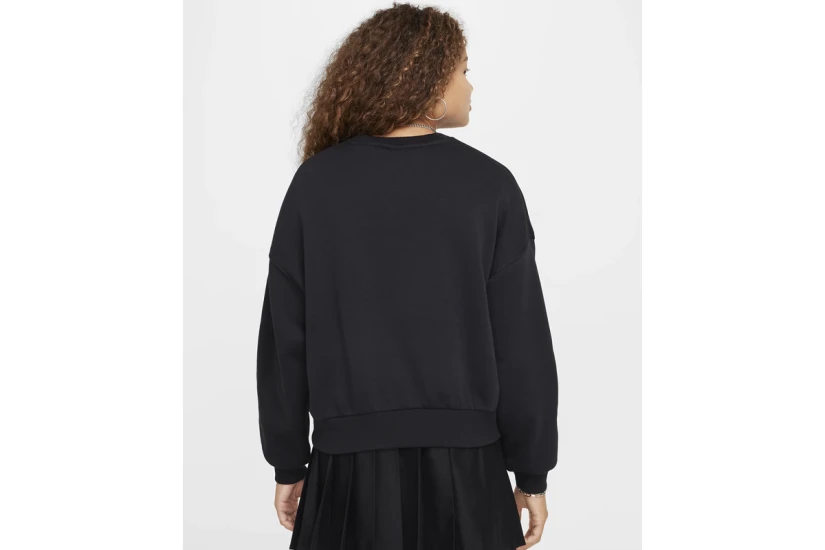 Nike Sportswear Club Fleece Boxy Παιδικό Φούτερ με Λαιμόκοψη Μαύρο