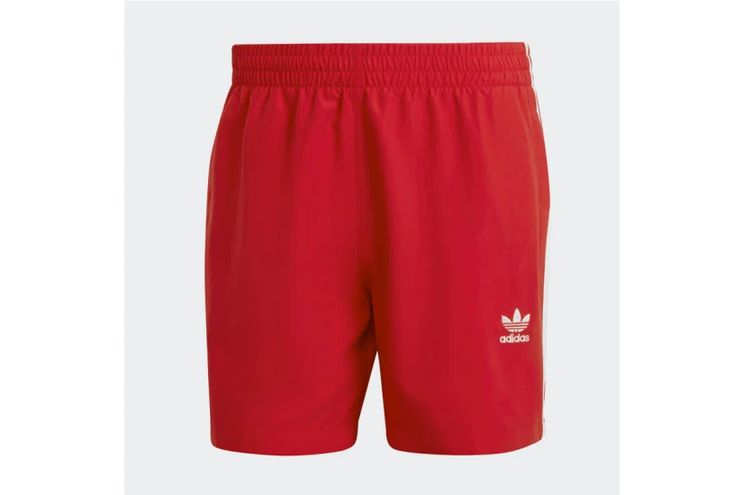 Adidas Originals Adicolor 3-Stripes Ανδρικό Μαγιό Σορτς Κόκκινο