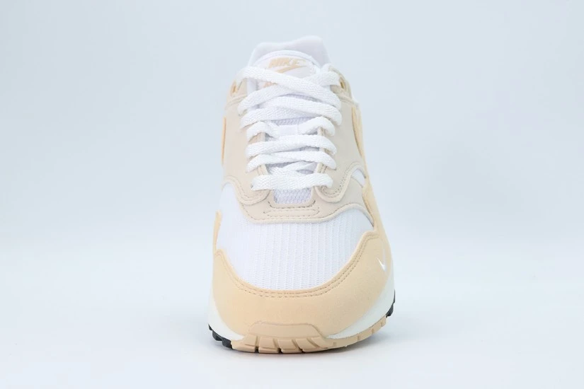 Nike Air Max 1 87 Textile Sneakers Λευκά, Μπεζ