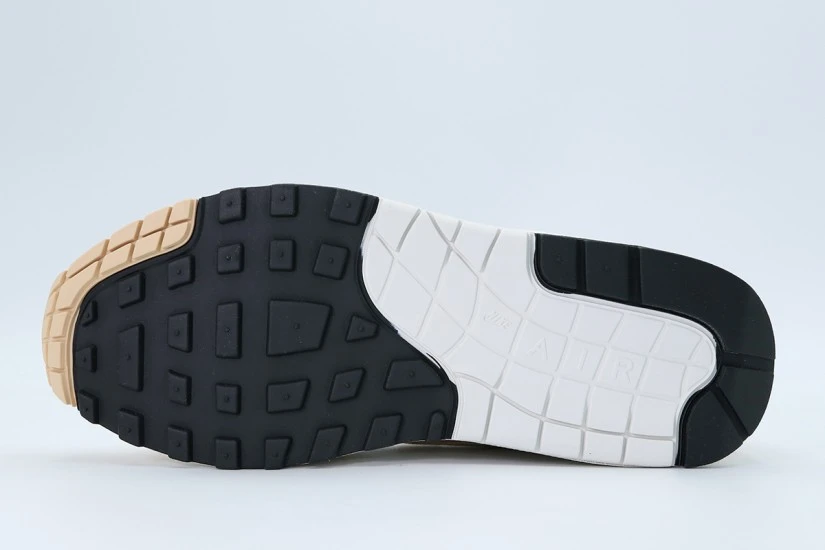 Nike Air Max 1 87 Textile Sneakers Λευκά, Μπεζ