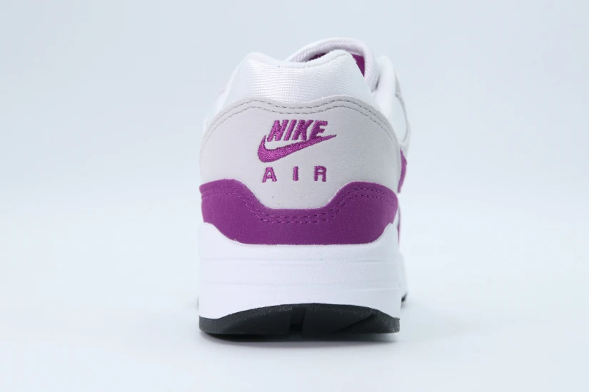Nike Air Max 1 87 Textile Sneakers Λευκά, Μωβ, Γκρι