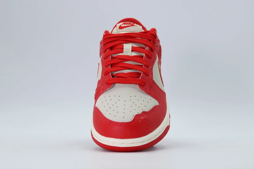 Nike Dunk Low Sneakers Κόκκινα, Μπεζ, Εκρού