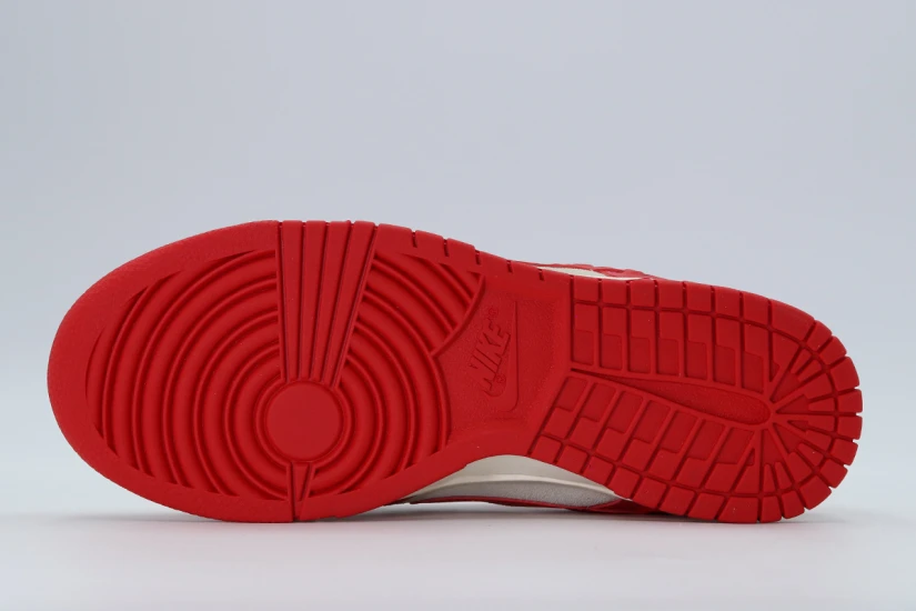 Nike Dunk Low Sneakers Κόκκινα, Μπεζ, Εκρού