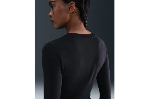 Nike Sportswear Chill Knit Crop Top Μακρυμάνικο Γυναικείο (HF5322 013)