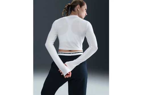 Nike Sportswear Chill Knit Crop Top Μακρυμάνικο Γυναικείο (HF5322 102)