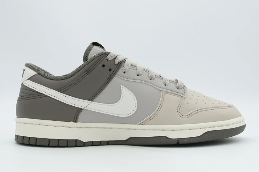 Nike Dunk Low Retro Ανδρικά Sneakers Γκρι, Γκρι Σκούρο, Λευκά