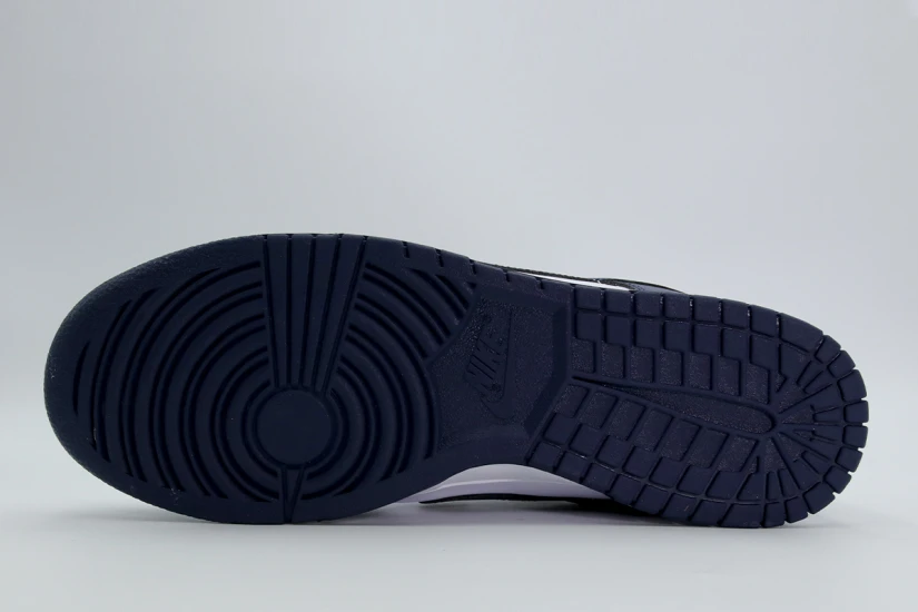 Nike Dunk Low Retro Ανδρικά Sneakers Λευκά, Μπλε Σκούρο