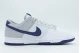 Nike Dunk Low Retro Ανδρικά Sneakers Λευκά, Μπλε, Γκρι