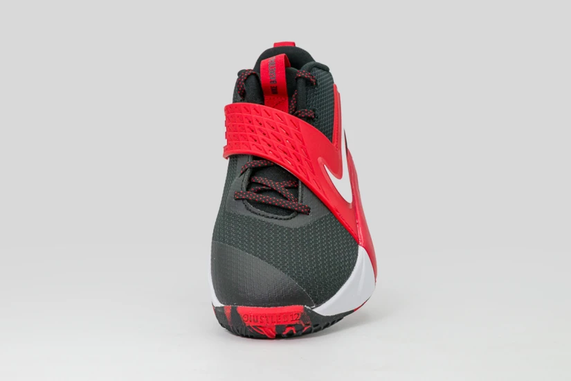 Nike Team Hustle D 12 Μπασκετικά Παπούτσια Μαύρα, Κόκκινα, Λευκά