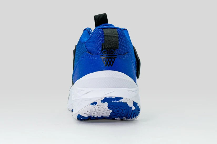 Nike Team Hustle D 12 Μπασκετικά Παπούτσια Ρουά, Μαύρα, Λευκά
