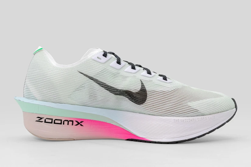Nike Zoomx Vaporfly 4 Αθλητικά Παπούτσια για Τρέξιμο Μέντα, Μαύρα, Φούξια, Λευκά