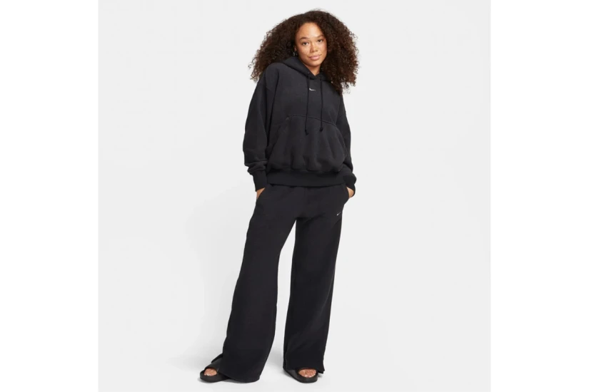 Nike Sportswear Phoenix Fleece Γυναικείο Φούτερ Με Κουκούλα Μαύρο