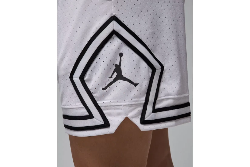Jordan Sport Dri-FIT Mesh Diamond Ανδρική Μπασκετική Βερμούδα Λευκή