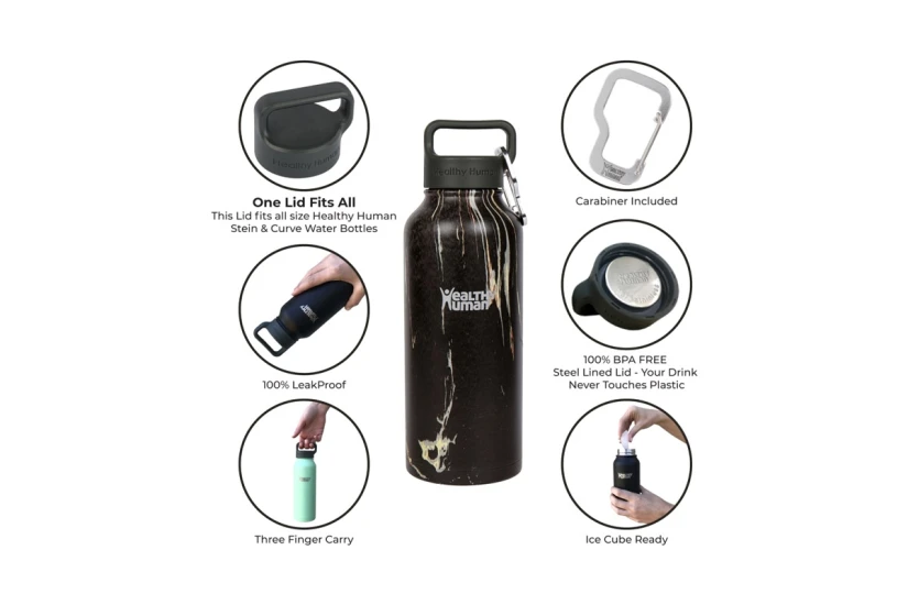 Healthy Human Stein Bottle Παγούρι  21Oz-621Ml (HH-SOB38-PURE WHITE)