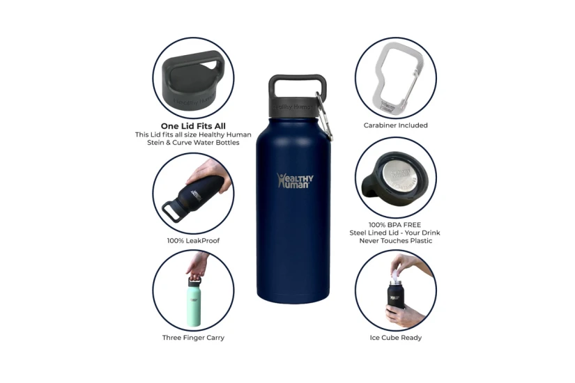 Healthy Human Stein Bottle Μπουκάλι Θερμός  21Oz-621Ml (HH-SOB39-NAVY)
