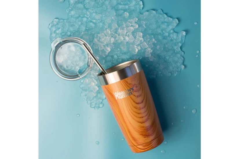 Healthy Human Cruiser Tumbler Ποτήρι Θερμός 20Oz-591Ml (HH-SOB51-NATURAL WOOD)