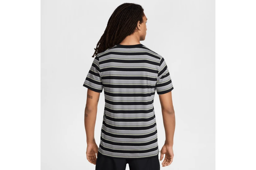Nike Club Ανδρικό Κοντομάνικο T-Shirt Γκρι, Μαύρο