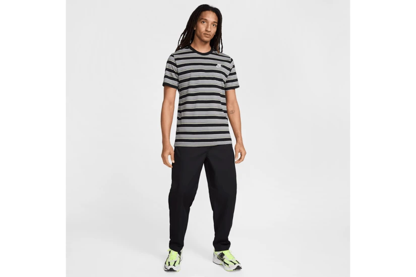 Nike Club Ανδρικό Κοντομάνικο T-Shirt Γκρι, Μαύρο
