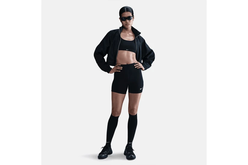 Nike Dri-FIT Sportswear Classic Γυναικείο Κοντό Κολάν Μαύρο