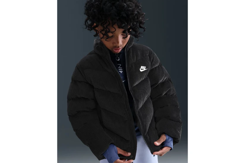 Nike Sportswear All Day Play Therma-Fit Παιδικό Μπουφάν Puffer Μαύρο