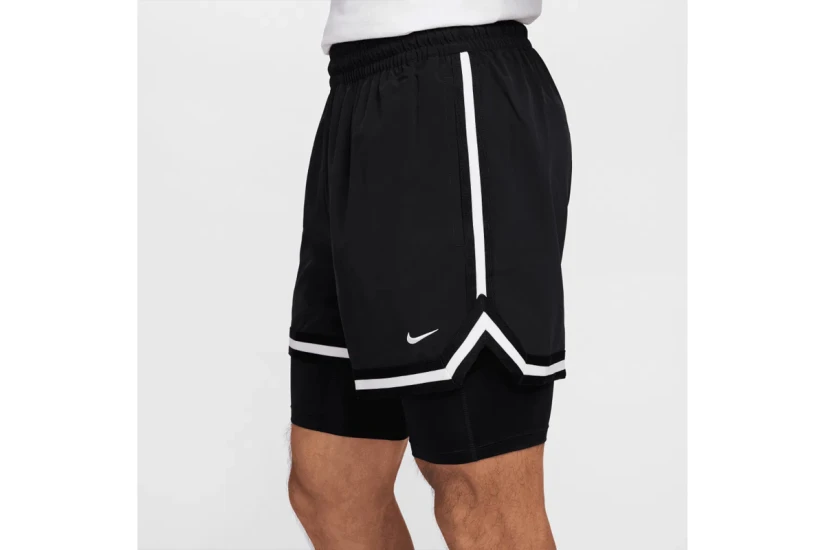 Nike DNA Dri-FIT 2-In-1 Ανδρικό Μπασκετικό Σορτς Μαύρο