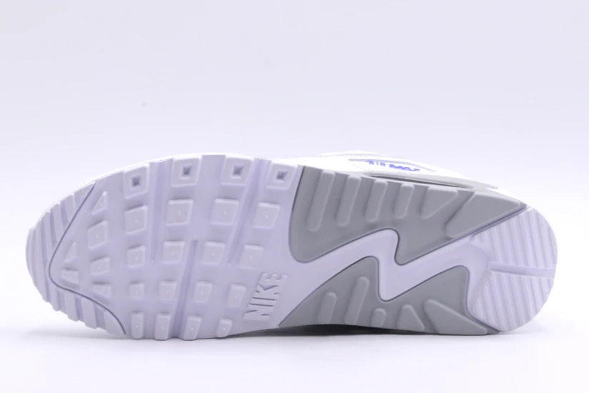 Nike Air Max 90 Ανδρικά Sneakers Λευκά, Γκρι, Μπλε