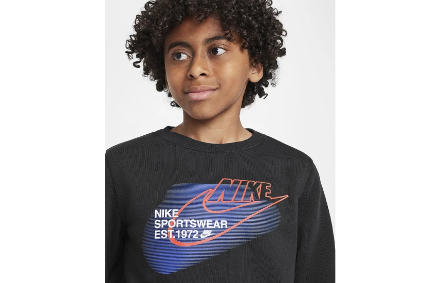 Nike Sportswear Standard Issue Παιδική Μακρυμάνικη Μπλούζα Μαύρη