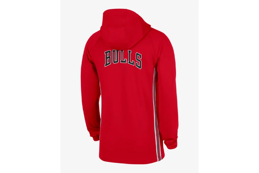 Nike NBA Chicago Bulls Zoned Dri-Fit Ανδρικό Φούτερ με Κουκούλα