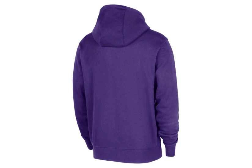 Nike Los Angeles Lakers Ανδρικό Φούτερ με Κουκούλα Μωβ, Κίτρινο