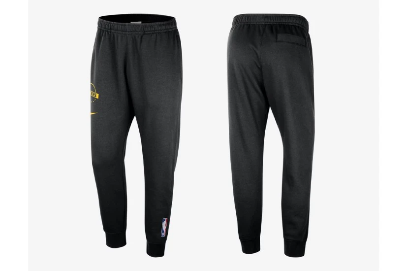 Nike NBA Los Angeles Lakers Ανδρικό Παντελόνι Φόρμας Μαύρο, Κίτρινο