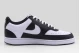 Nike Court Vision Low Ανδρικά Sneakers Μαύρα, Λευκά