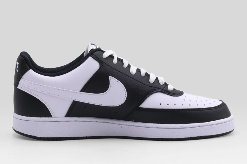 Nike Court Vision Low Ανδρικά Sneakers Μαύρα, Λευκά
