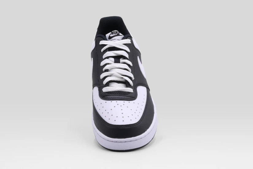 Nike Court Vision Low Ανδρικά Sneakers Μαύρα, Λευκά