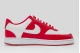 Nike Court Vision Low Ανδρικά Sneakers Κόκκινα, Λευκά