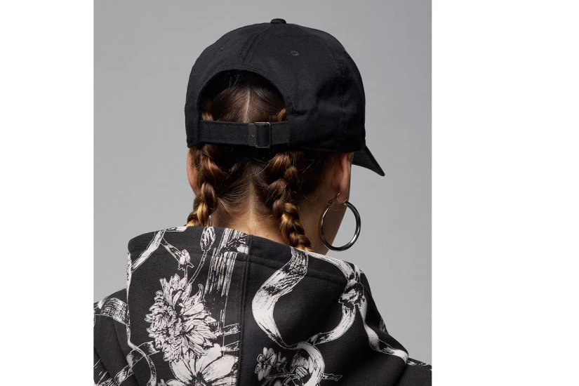 Jordan Club Unstructured Curved-Bill Καπέλο Strapback Μαύρο