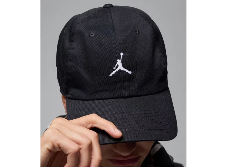 Jordan Club Unstructured Curved-Bill Καπέλο Strapback Μαύρο