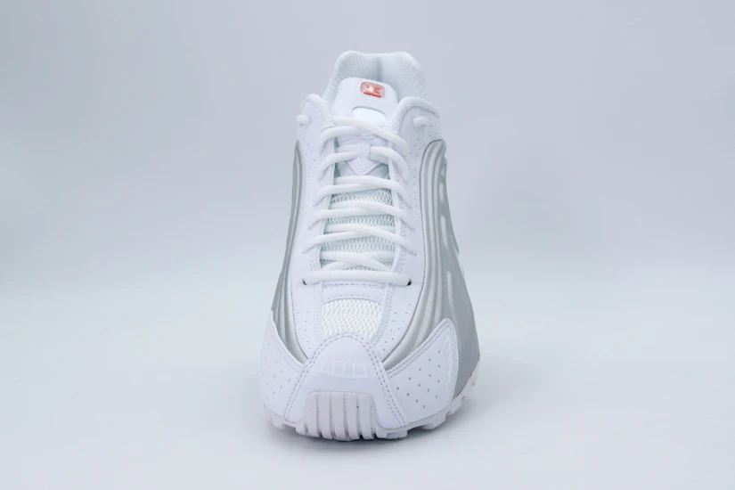 Nike Shox R4 Ανδρικά Sneakers Λευκά, Ασημί